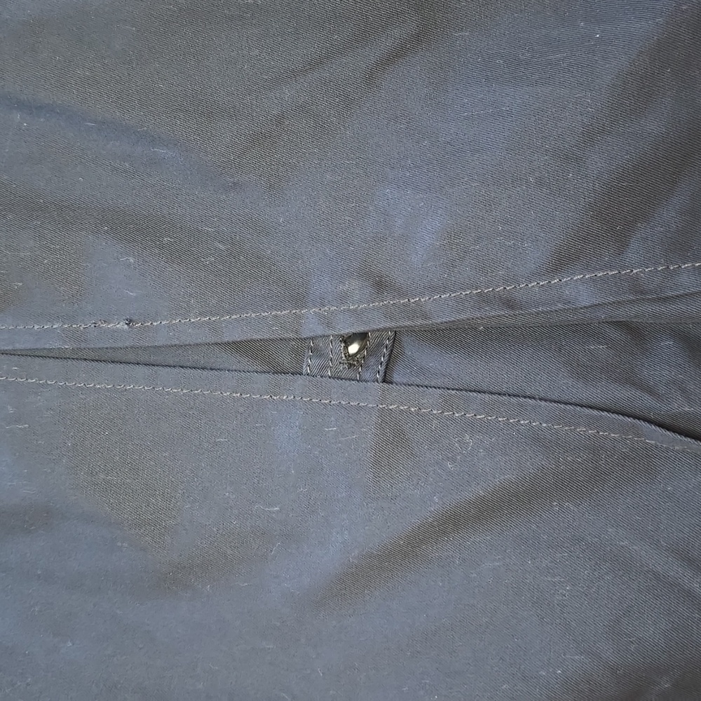 J Crew Navy Zip Belted Trench Size Small - Picture 13 of 14